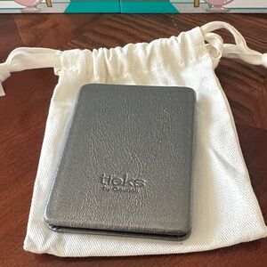 Tieks compact mirror. Metallic pewter.